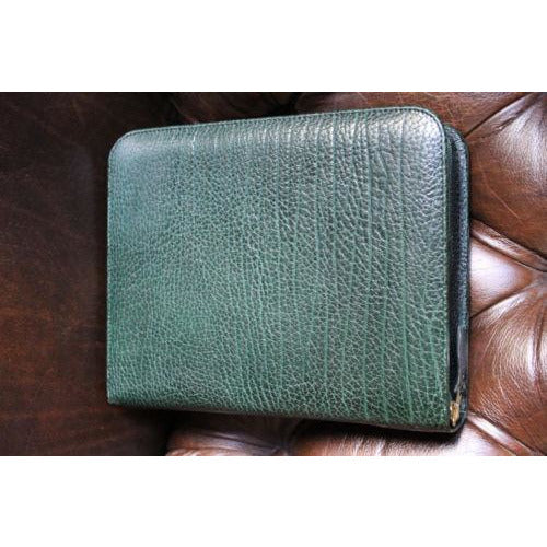 pheasant by R.D.Gomez made in Spain Green  Leather  Case