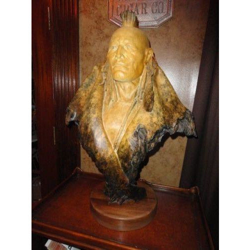 Dan Garrett "Grasslands Warrior" Bronze Sculpture