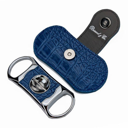 Brizard and Co. The "V" Cutter - Indigo Croco Pattern