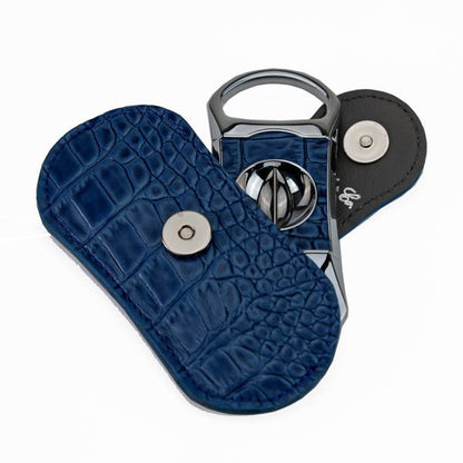 Brizard and Co. The "V" Cutter - Indigo Croco Pattern