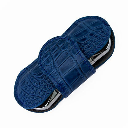 Brizard and Co. The "V" Cutter - Indigo Croco Pattern