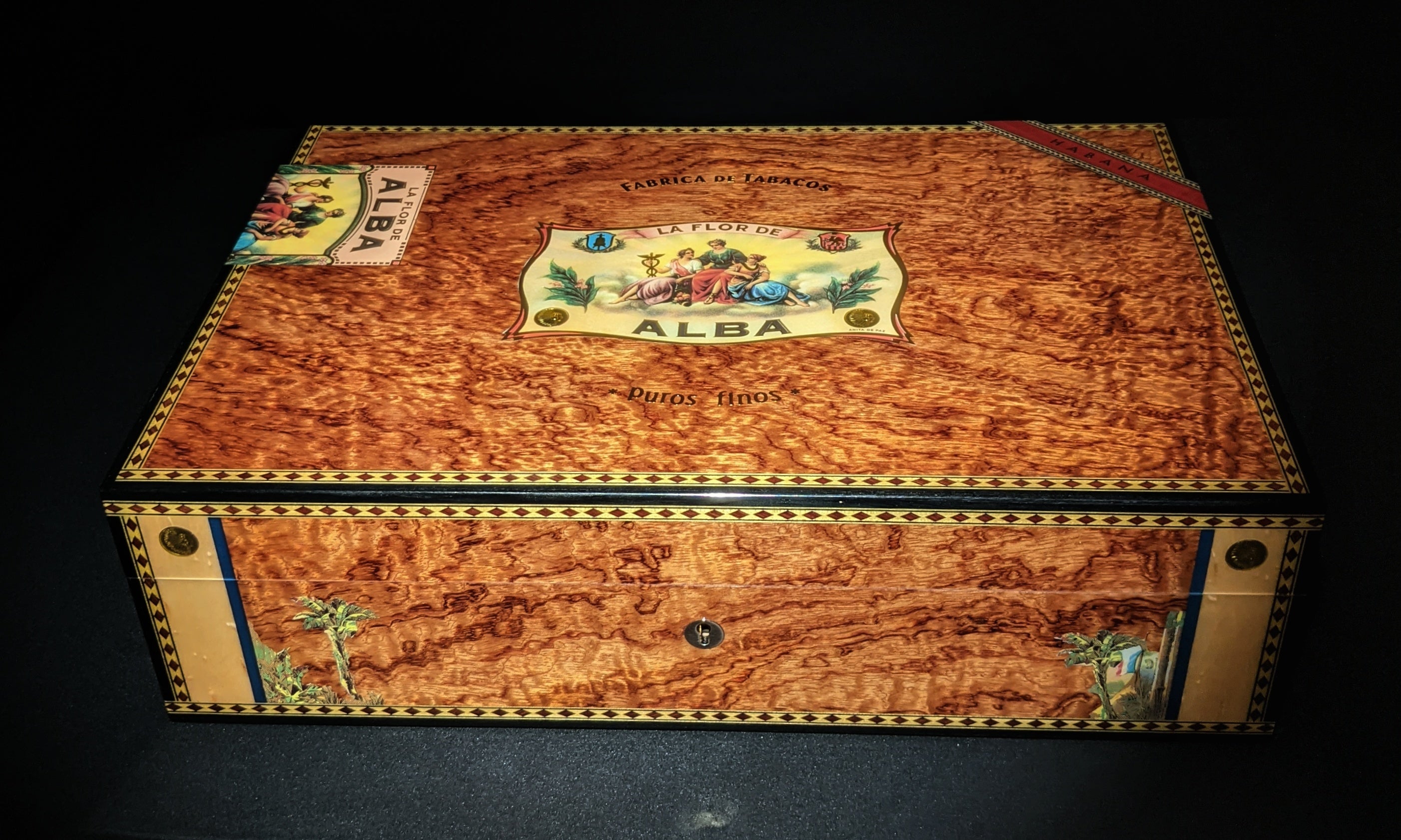 Elie Bleu Alba Bubinga Humidor 110 ct NIB