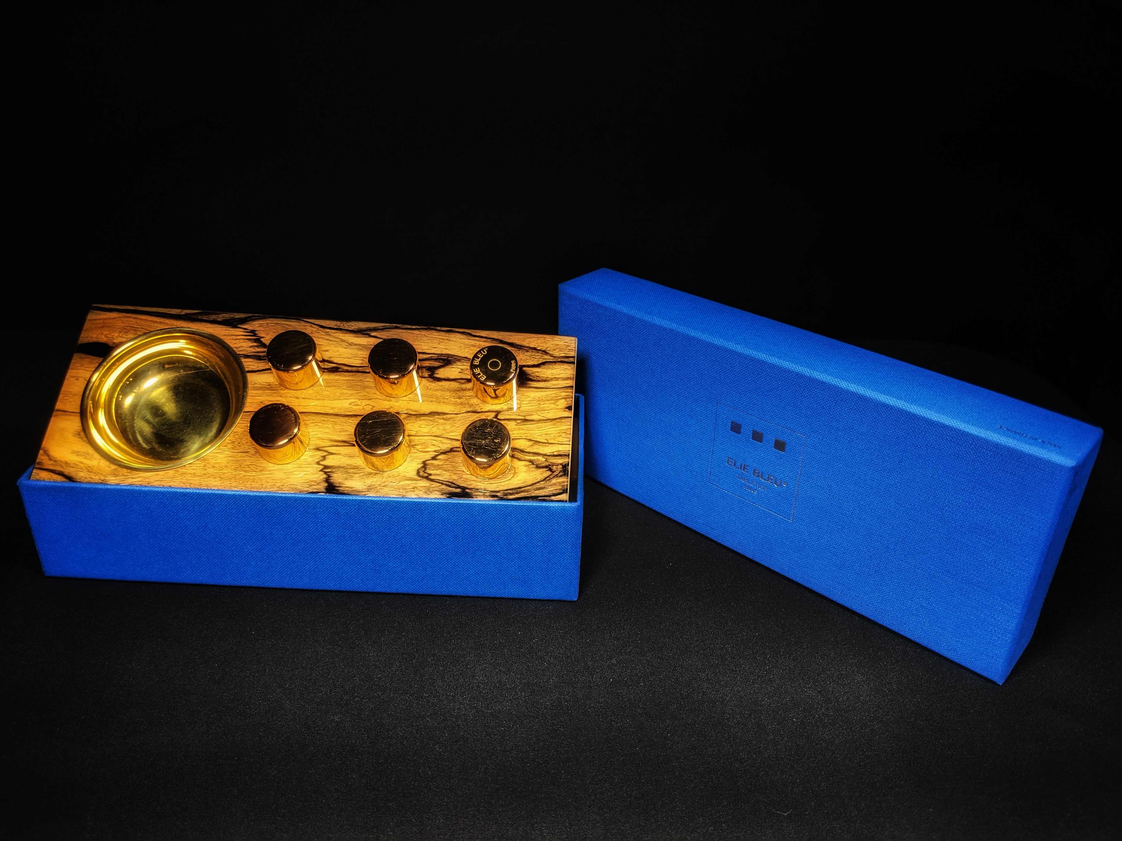 Elie Bleu Royal Ebony Wood Egoist Ashtray