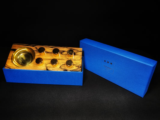 Elie Bleu Royal Ebony Wood Egoist Ashtray