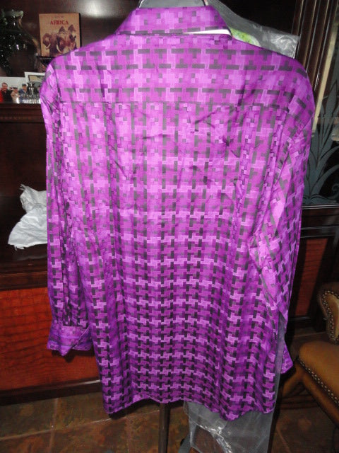 Robert Graham Pepys Street Large Size Long Sleeve Shirt New with Tags