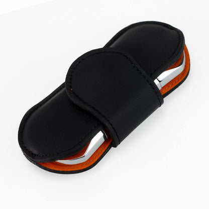 Brizard and Co. The "V" Cutter - Orange and Black Leather