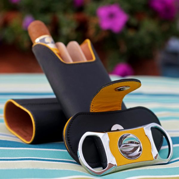 Brizard and Co. The "V" Cutter - Yellow and Black Leather