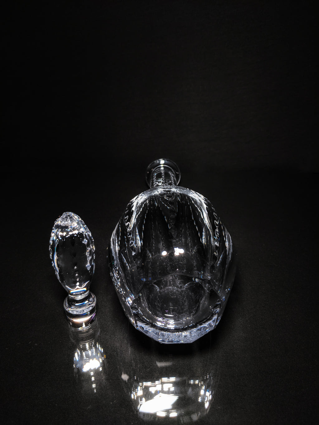 Faberge Bristol Clear Crystal Decanter NIB