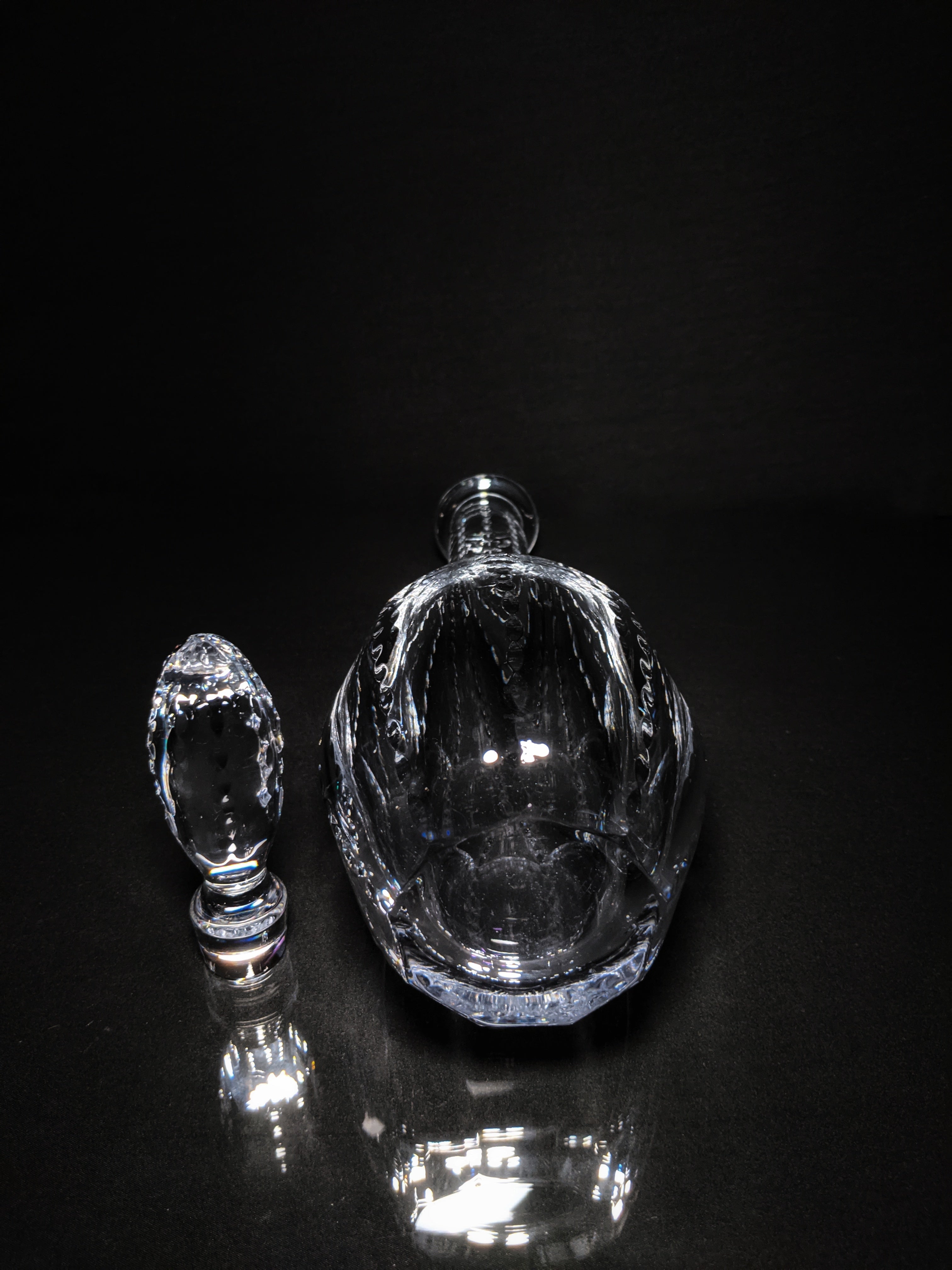 Faberge Bristol Clear Crystal Decanter NIB