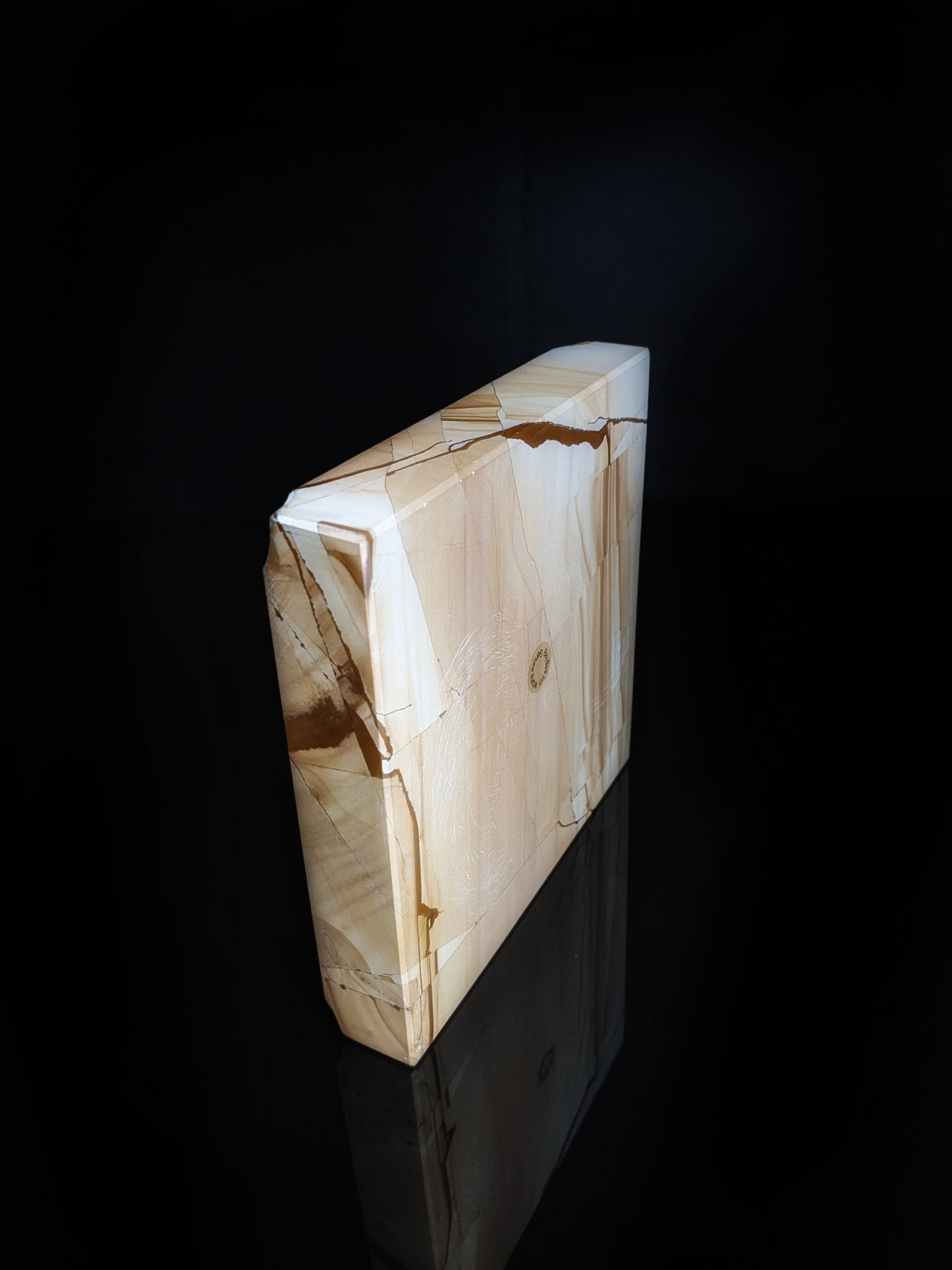 Natural Marble Square Cigar Ashtray 7" square NIB