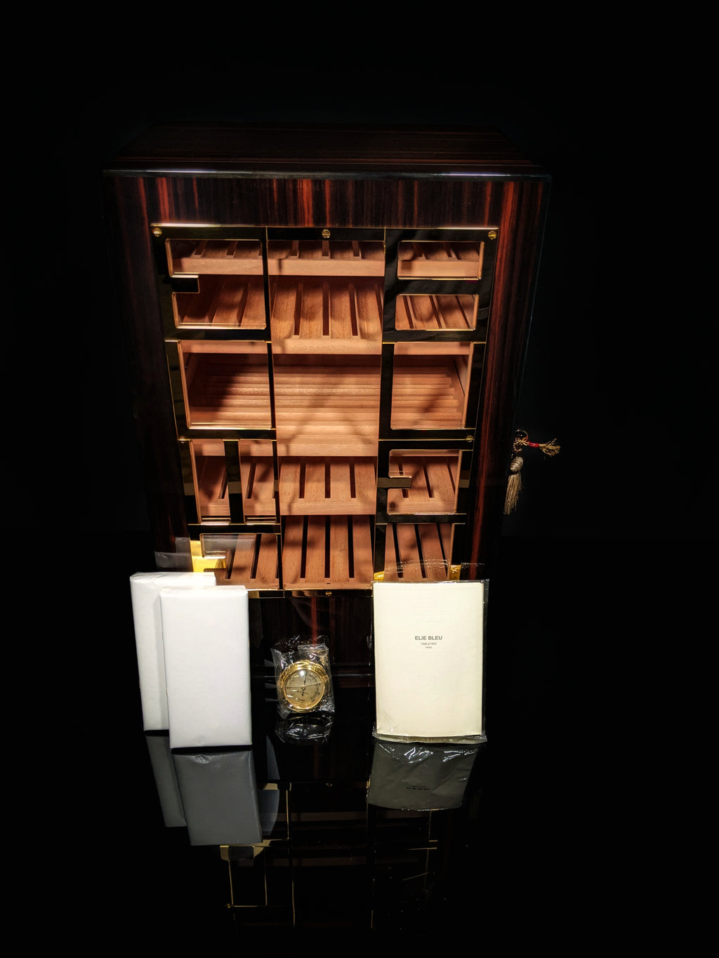 Elie Bleu Macassar Ebony Cabinet Humidor