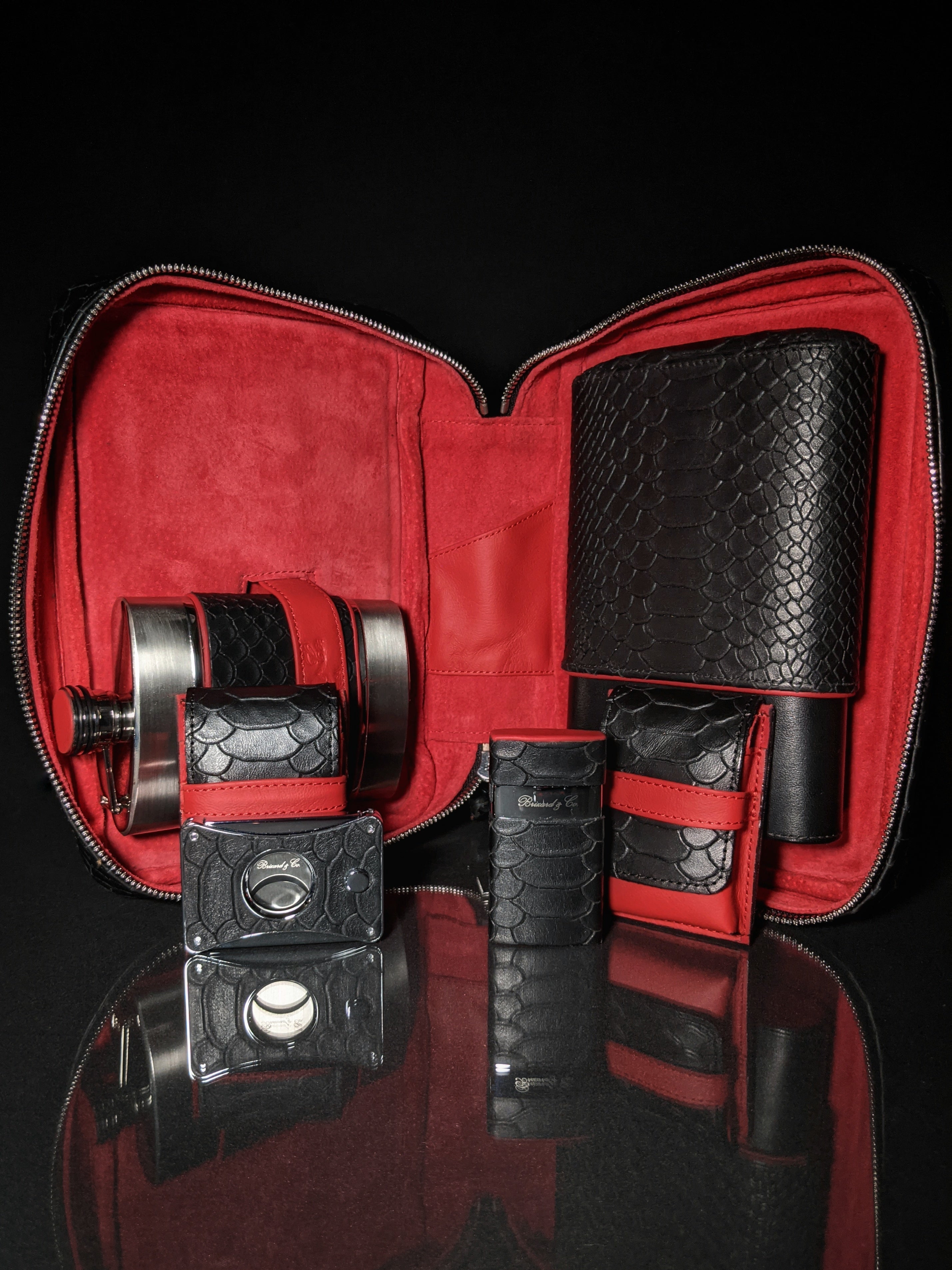 Brizard and Co Black Python Pattern Venezia Lighter only