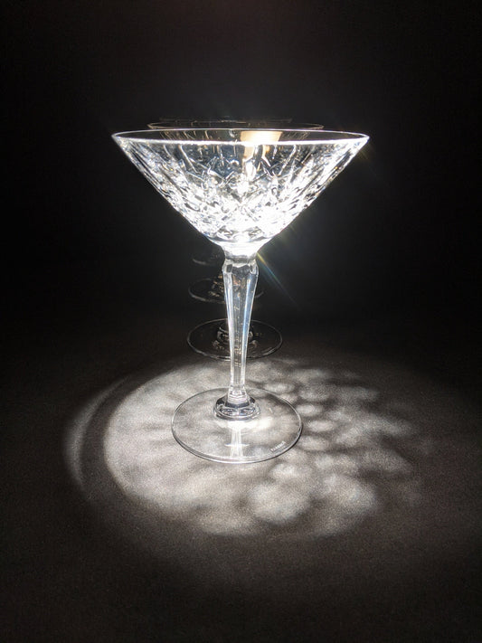Faberge Clear Crystal Martini Glass