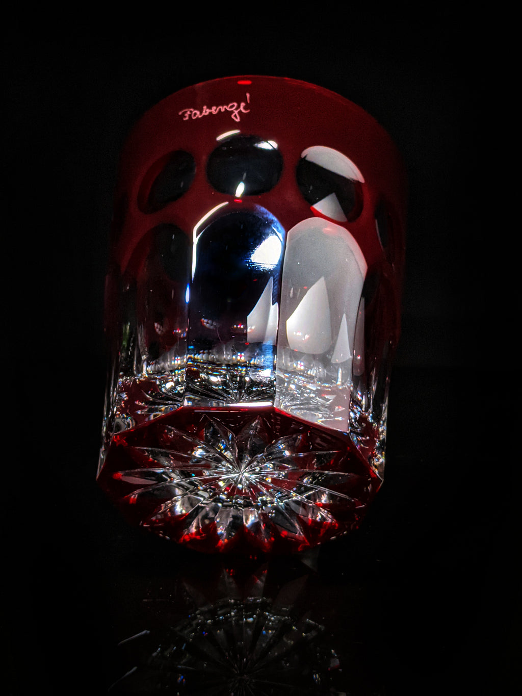 Fabergé Crystal Colored Glasses — Set of 4
