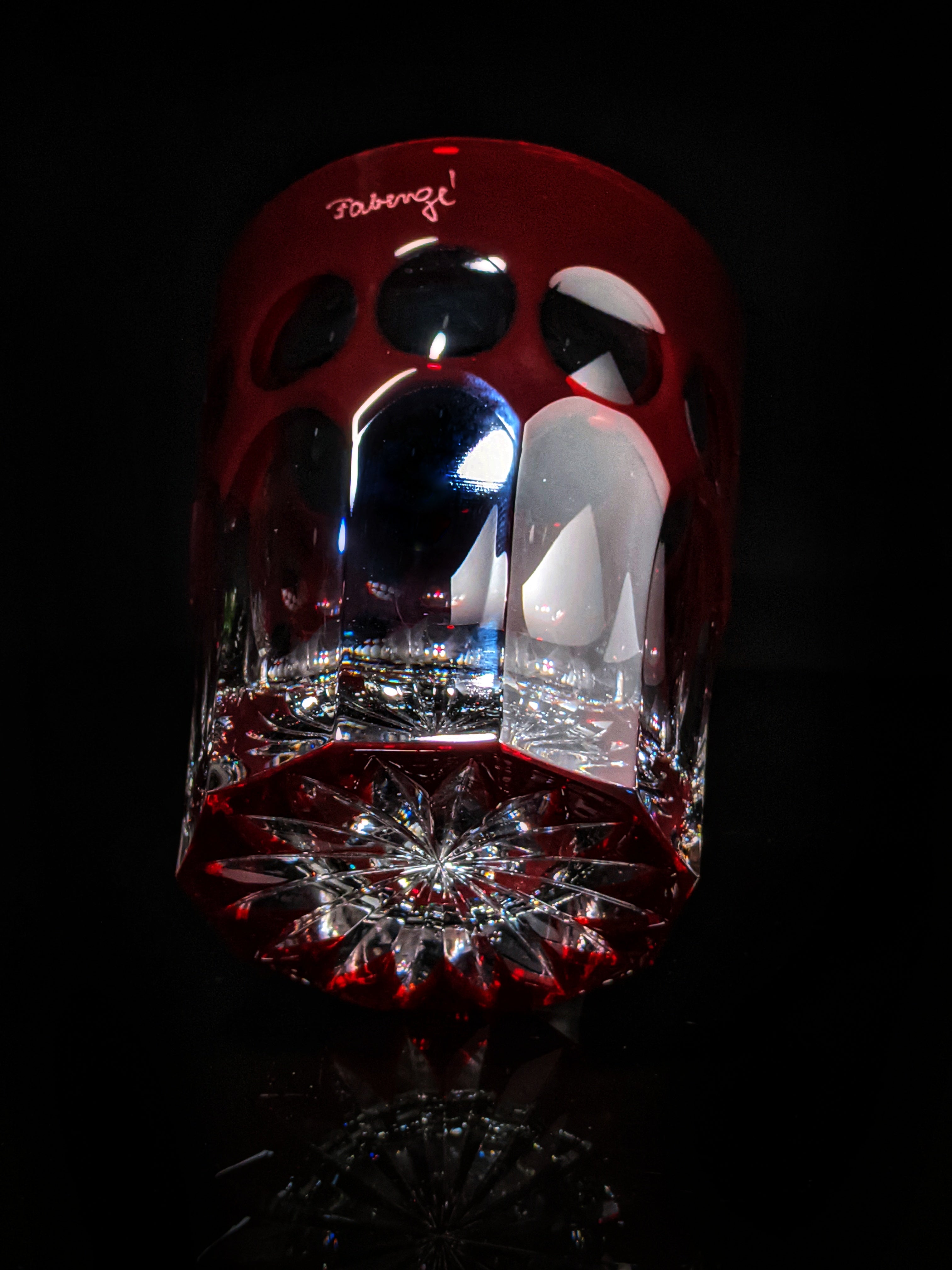 Fabergé Crystal Colored Glasses — Set of 4