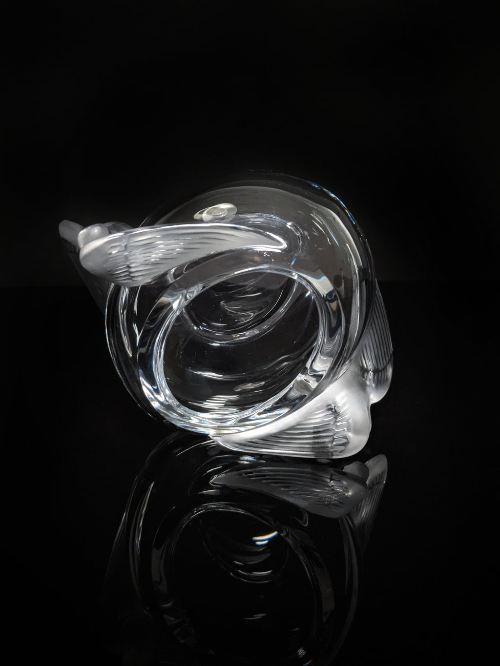 Lalique Crystal "Adelaide" Dove Bird Bowl