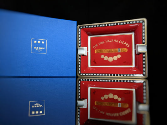 Elie Bleu Medals Red Ashtray new in the original box made in France