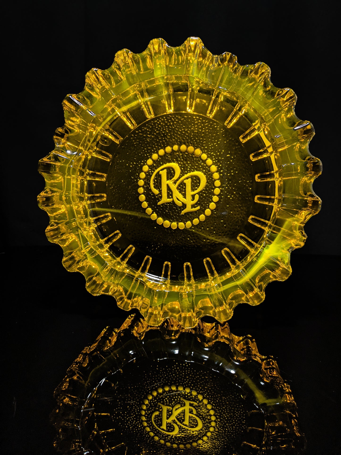 Rocky Patel Amber Heavy Duty  Glass Ashtray