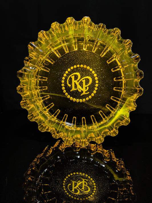Rocky Patel Amber Heavy Duty  Glass Ashtray