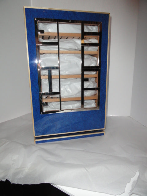 Elie Bleu Madrona Blue  Wood Cabinet Humidor 150 count