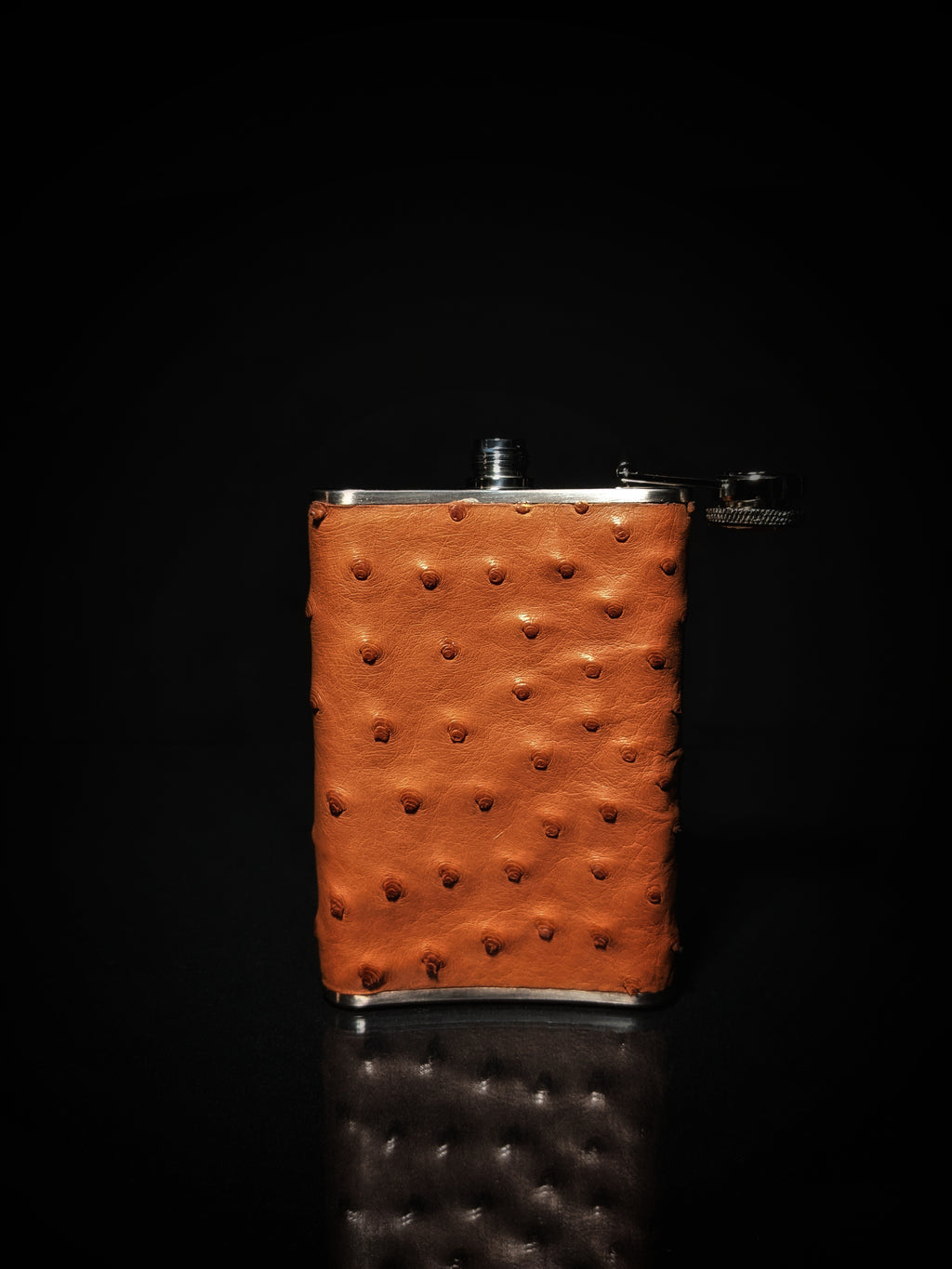 Brizard and Co. The 8 oz Flask - Ostrich Tan
