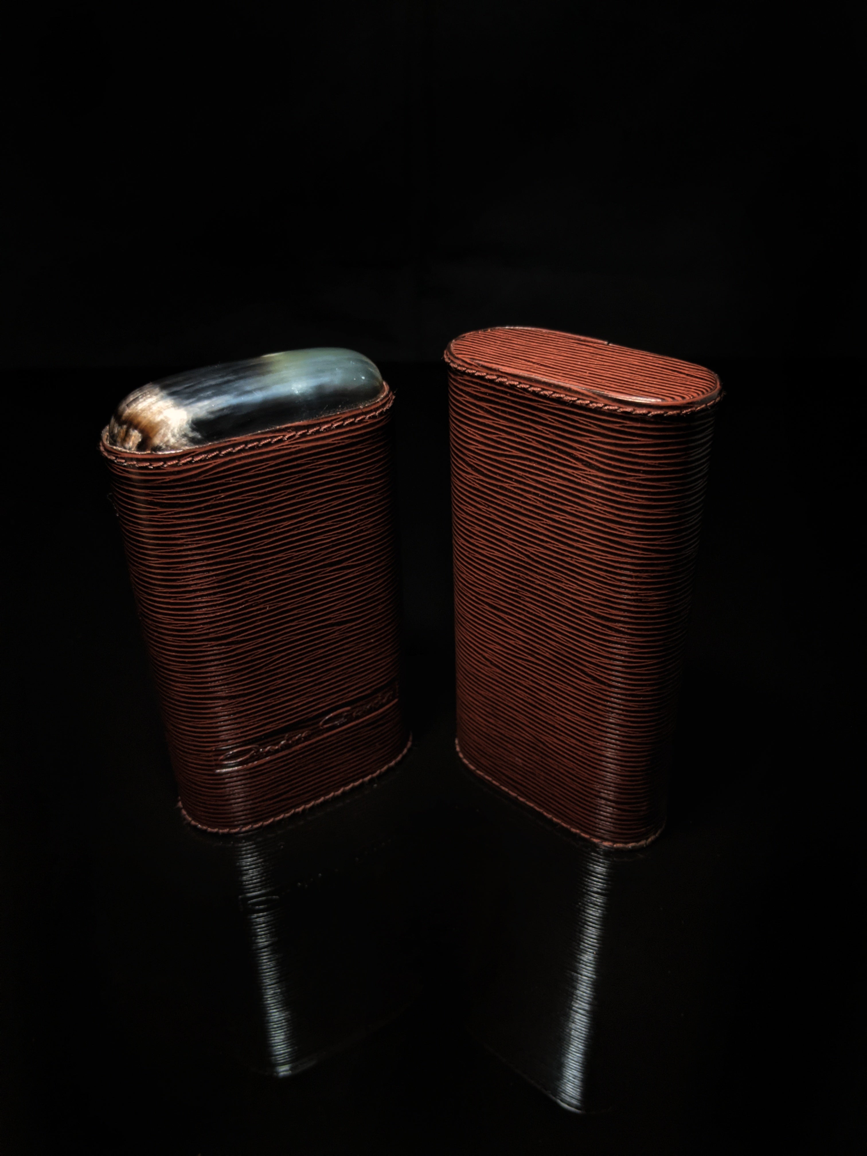 Andre Garcia Dark Brown Horizontal leather case AGHBRH