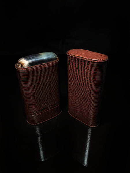 Andre Garcia Dark Brown Horizontal leather case AGHBRH