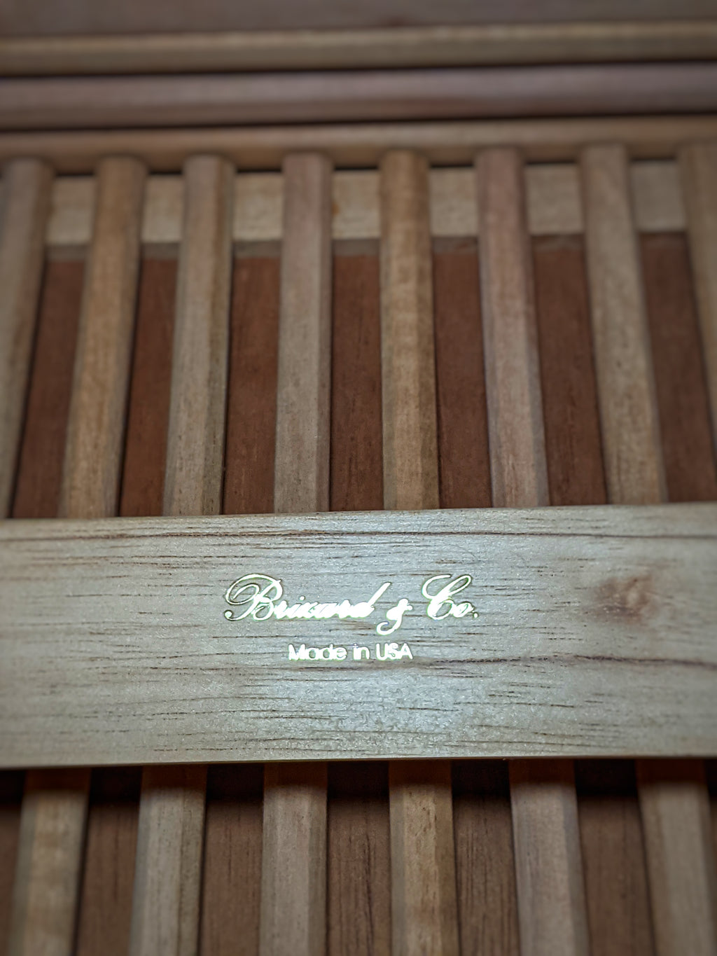 Brizard & Co - "Airflow" Cigar Humidor - Sunrise Black and Zebrawood 60 / 70 Count