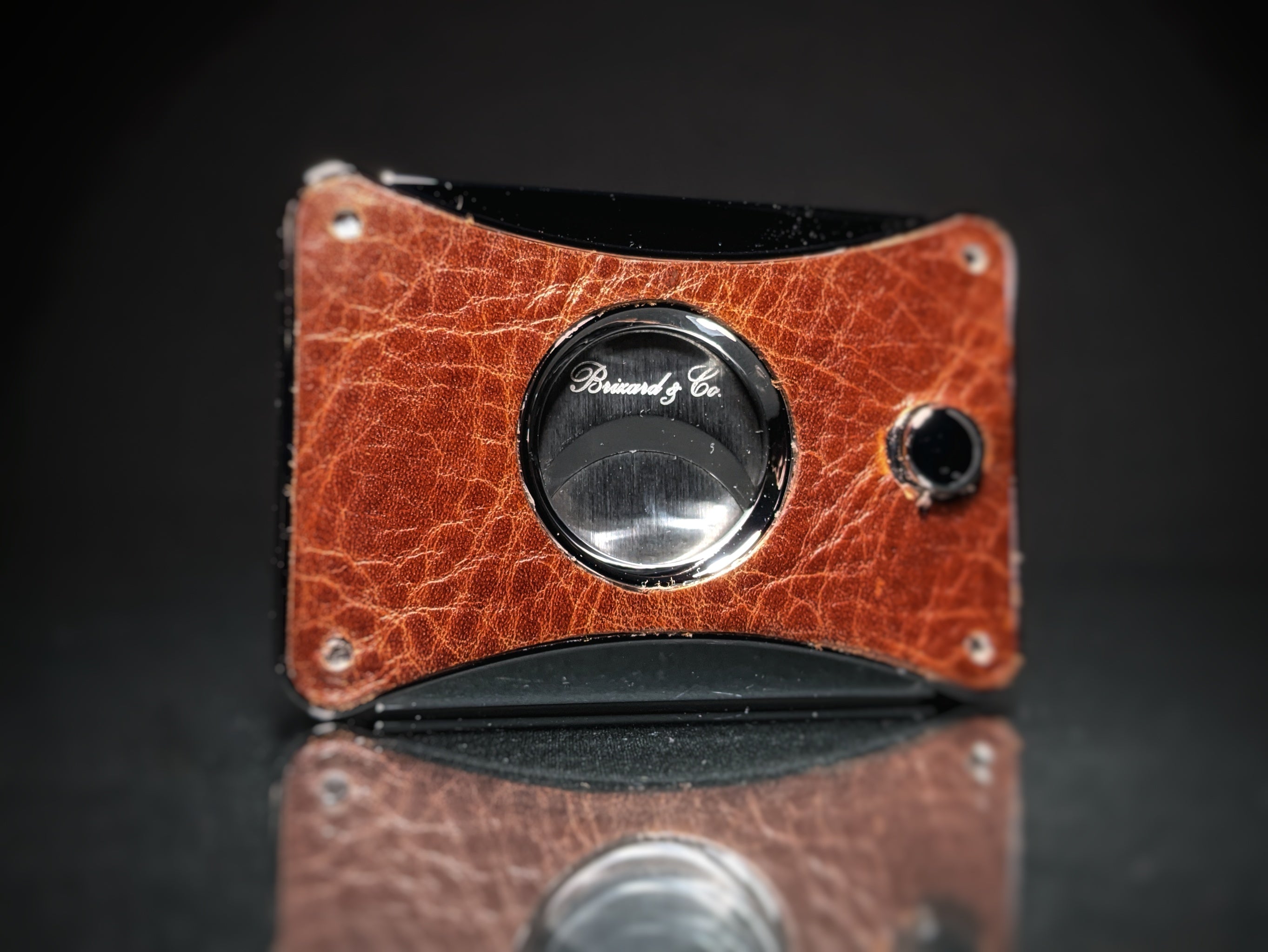 Brizard and Co. - The "Elite" Cigar Cutter - Croco Pattern Tobacco