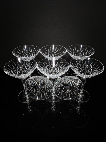 Faberge Clear Crystal Martini Glasses