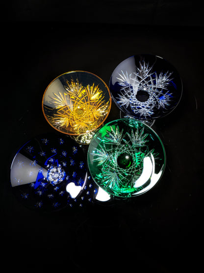 Faberge Martini Crystal Colored Glasses