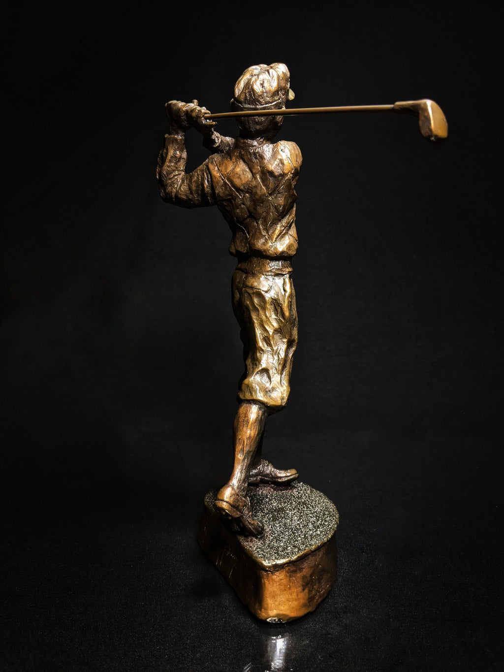 Mark Hopkins Golf Series "Fairway" Bronze Sculpture — Made in USA