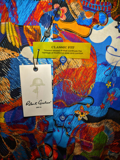 Robert Graham - Colorful Short Sleeve - Men's  3XL Button Down Classic Fit