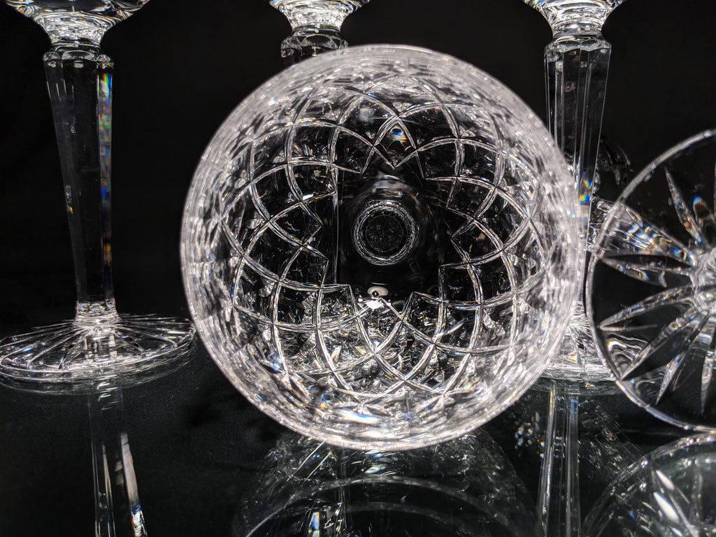 Faberge Clear Crystal Goblets