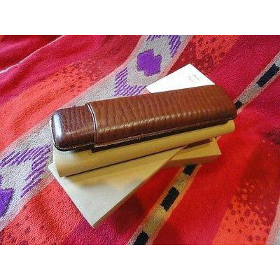 Becker & Musico Chocolate Brown Cigar Case for 2 cigars