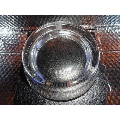 Versace Rosenthal  Studio Line Crystal Ashtray measures 6.25" diameter new