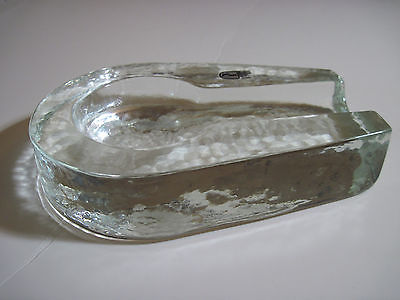 Heavy Glass Cigar Ashtray