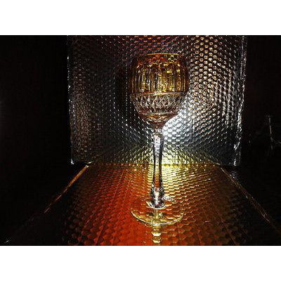 Faberge Xenia Yellow Goblet  Glass  new without the box