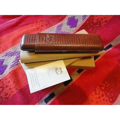Becker & Musico Chocolate Brown Cigar Case for 2 cigars