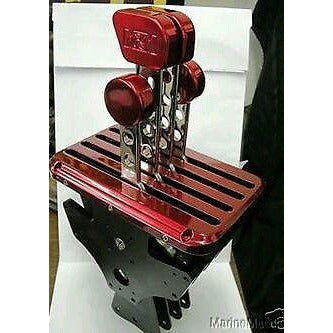 Throttles and shifters in White powder coated finish