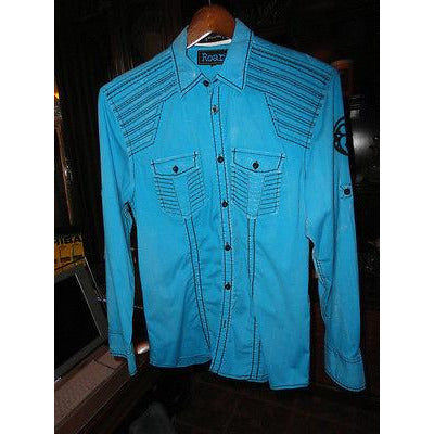 Roar signature mens medium shirt In Blur Preowned Good Condition