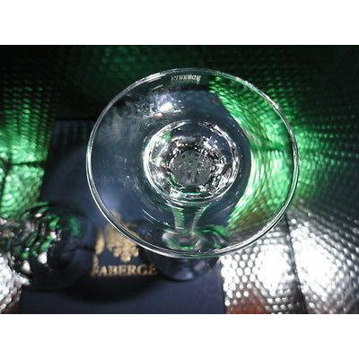 Faberge Bristol Crystal  Glasses in original Faberge box with card