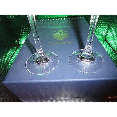 Faberge Bristol Crystal  Glasses in original Faberge box with card