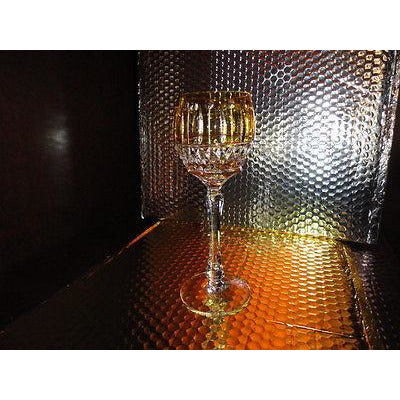 Faberge Xenia Yellow Goblet  Glass  new without the box