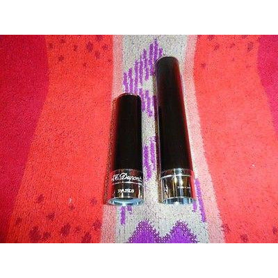 s.t.dupont cigar tube in black lacquer for up to  churchill size cigars 8" long