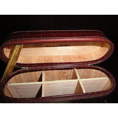 Andre Garcia 12 count Croc Brown Case zippered