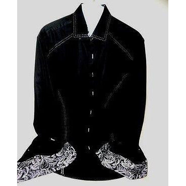 Envy Collection  mens Large slim fit Black casual designer shirt