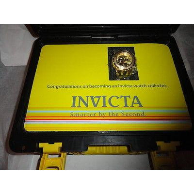 Invicta Reserve Men's Subaqua  Swiss Quartz SAS Gold Tone  Model 6905 with case