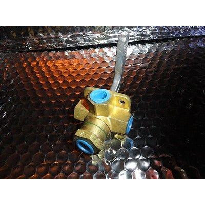 FUEL LINE TANK SHUT OFF SELECTOR 4  WAY VALVE 1/4" FEMALE BRASS by TELEDYNE USA
