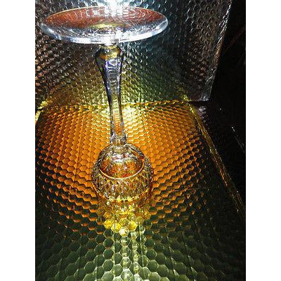 Faberge Xenia Yellow Goblet  Glass  new without the box